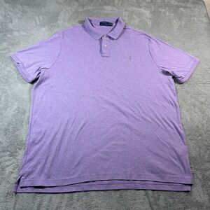 Polo Ralph Lauren Polo Shirt Mens 2XL Purple Short Sleeve Cotton Classic EUC